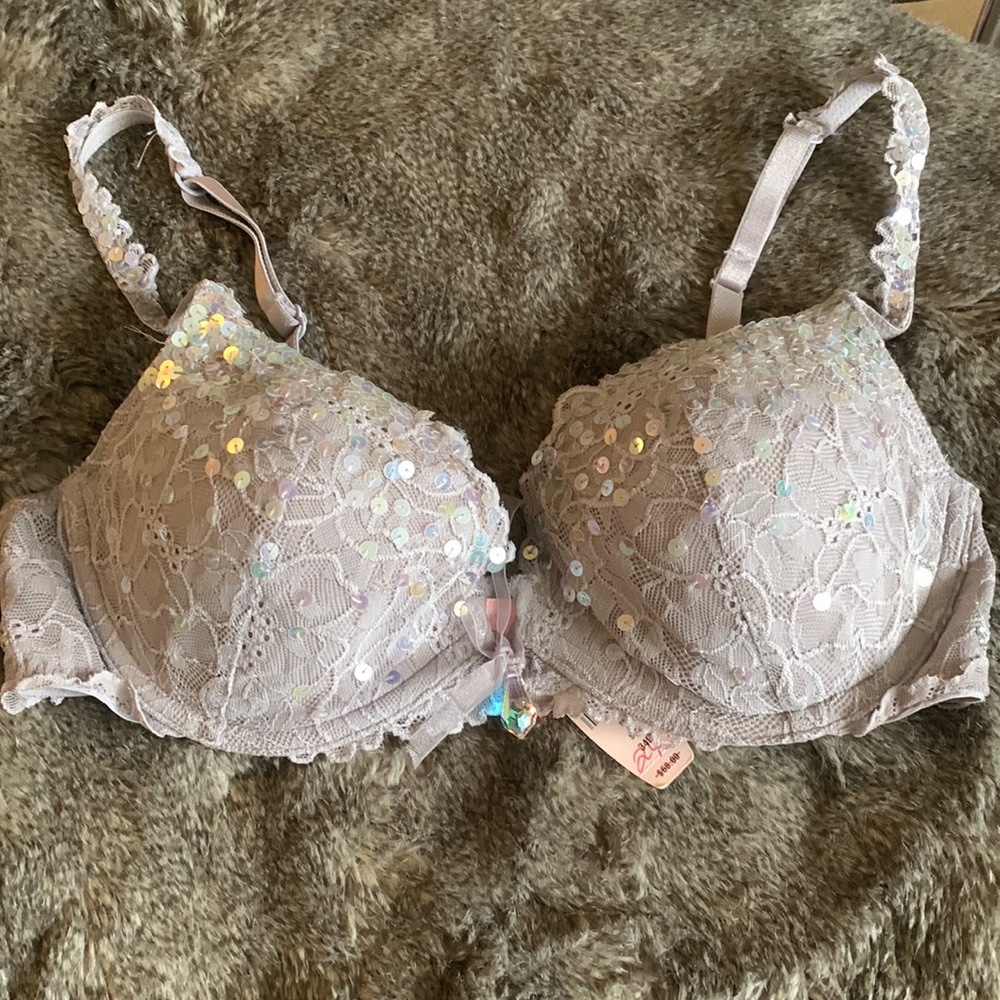 VS NWT push-up sequin crystal bra